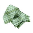 thumbnail image 1 of Soimoi Moss Georgette Fabric Window Pane Check Print Fabric by The Yard 42 Inch Wide, 1 of 3