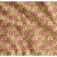 thumbnail image 1 of Soimoi Orange Cotton Cambric Fabric Lemon Slice Vegetable Decor Fabric Printed Yard 56 Inch Wide, 1 of 7