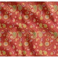 thumbnail image 1 of Soimoi Orange Cotton Cambric Fabric Mandala & Paisley Print Fabric by the Yard 42 Inch Wide, 1 of 7