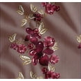 thumbnail image 1 of Soimoi Orange Cotton Cambric Fabric Stripe & Chocolate Cosmos Floral Fabric Prints By Yard 42 Inch Wide, 1 of 7