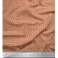 thumbnail image 1 of Soimoi Orange Cotton Poplin Fabric Dogs & Paw Dog Print Fabric by the Yard 42 Inch Wide, 1 of 3