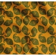 thumbnail image 1 of Soimoi Orange Cotton Poplin Fabric Green Paisley Print Fabric by the Yard 56 Inch Wide, 1 of 7