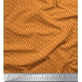 thumbnail image 1 of Soimoi Orange Cotton Voile Fabric Diamond Geometric Print Fabric by the Yard 56 Inch Wide, 1 of 3