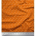 thumbnail image 1 of Soimoi Orange Rayon Fabric Line & Circle Geometric Printed Craft Fabric by the Yard 42 Inch Wide, 1 of 3