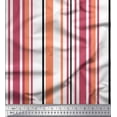 thumbnail image 1 of Soimoi Orange Silk Fabric Colorful Vertical Stripe Print Fabric by the Yard 42 Inch Wide, 1 of 3