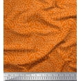 thumbnail image 1 of Soimoi Orange polyester Crepe Fabric Abstracts Abstract Printed Fabric 1 Yard 42 Inch Wide, 1 of 3