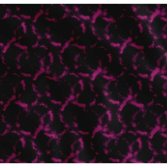 Soimoi Pink Cotton Cambric Fabric Rays Tie-Dye Print Sewing Fabric Yard 58 Inch Wide