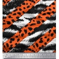 thumbnail image 1 of Soimoi Pink Cotton Duck Fabric Leopard & Wild Animal Skin Printed Fabric 1 Yard 42 Inch Wide, 1 of 1
