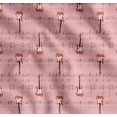 thumbnail image 1 of Soimoi Pink Cotton Poplin Fabric Notes & Guitar Musical Instrument Printed Craft Fabric by the Yard 56 Inch Wide, 1 of 7