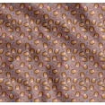 thumbnail image 1 of Soimoi Pink Cotton Voile Fabric Leaves,Oaknut & Porcupine Cartoon Printed Craft Fabric by The Yard 56 Inch Wide, 1 of 7