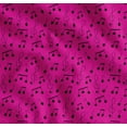 thumbnail image 1 of Soimoi Pink Cotton Voile Fabric Notes Musical Instrument Print Fabric by Yard 42 Inch Wide, 1 of 7