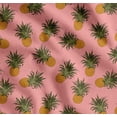 thumbnail image 1 of Soimoi Pink Cotton Voile Fabric Pine Fruits Print Fabric by the Yard 42 Inch Wide, 1 of 7