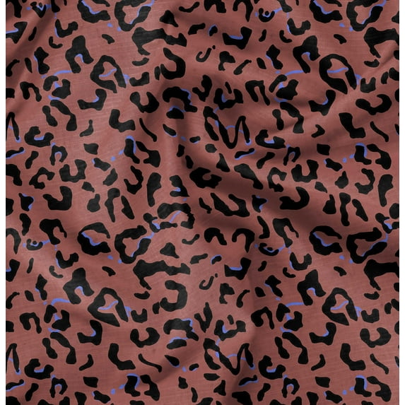 Soimoi Pink Fabric - By the Yard - 42 Inch Wide - Leopard Animal Skin Print Textile - Stylish and Trendy Patterns for Apparel Printed Fabric