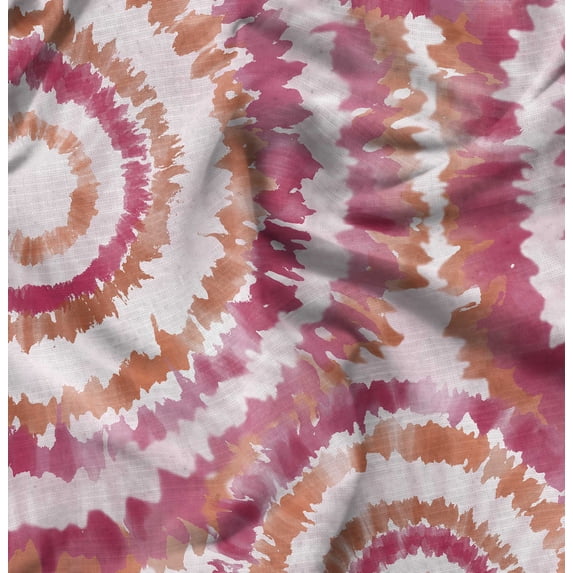 Soimoi Pink Fabric - By the Yard - 42 Inch Wide - Tie & Dye Fabric - Colorful and Bohemian Prints for Fashion and Crafts Printed Fabric