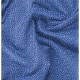thumbnail image 1 of Soimoi Polka Printed, Polyester Fleece, Fabric by The Yard Sewing DIY Stretch Fabric 56 Inches Wide, WarmFabric for Hats, Coats, Gloves, Blankets, Indigo Blue, 1 of 6