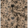 thumbnail image 1 of Soimoi Poly Canvas Beige Fabric By the Yard - 56 Inch Wide -Floral & Leaf Floral Pattern Fabric - Botanical and Elegant Designs for Various Uses Printed Fabric, 1 of 6