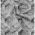 thumbnail image 1 of Soimoi Poly Canvas Black Fabric By the Yard - 56 Inch Wide - Line Geometric Print Fabric - Minimalist and Chic Fusion for Fashion and Home Printed Fabric, 1 of 6