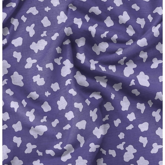Soimoi Poly Canvas Blue Fabric - By the Yard - 56 Inch Wide - Abstracts Art Fabric - Contemporary and Unique Patterns for Creative Projects Printed Fabric