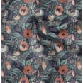 thumbnail image 1 of Soimoi Poly Canvas Blue Fabric By the Yard - 56 Inch Wide - Florals Print Fabric - Elegant and Timeless Patterns for Fashion and Home Decor Printed Fabric, 1 of 6