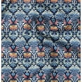 thumbnail image 1 of Soimoi Poly Canvas Blue Fabric By the Yard - 56 Inch Wide - Floral Damask Pattern Textile - Graceful and Whimsical Designs for Apparel and Crafts Printed Fabric, 1 of 6