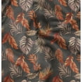 thumbnail image 1 of Soimoi Poly Canvas Gray Fabric By the Yard - 56 Inch Wide - Leaves Pattern Fabric - Botanical and Elegant Designs for Various Uses Printed Fabric, 1 of 6