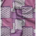 thumbnail image 1 of Soimoi Poly Canvas Purple Fabric By the Yard - 56 Inch Wide - Patchwork Patchwork Theme Geometric Material - Artistic and Modern Patterns for Various Uses Printed Fabric, 1 of 6