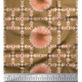 thumbnail image 1 of Soimoi Poly Georgette Fabric Artistic Flower & Arrow African Print Fabric by the Yard 52 Inch Wide, 1 of 1