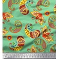 thumbnail image 1 of Soimoi Poly Georgette Fabric Artistic Paisley Decor Fabric Printed Yard 42 Inch Wide, 1 of 1