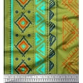 thumbnail image 1 of Soimoi Poly Georgette Fabric Aztec Geometric Print Sewing Fabric Yard 52 Inch Wide, 1 of 3