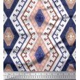 thumbnail image 1 of Soimoi Poly Georgette Fabric Aztec & Ikat Kilim Print Fabric by The Yard 52 Inch Wide, 1 of 1