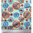 thumbnail image 1 of Soimoi Poly Georgette Fabric Brush Stroke Abstract Decor Fabric Printed Yard 52 Inch Wide, 1 of 3