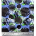 thumbnail image 1 of Soimoi Poly Georgette Fabric Brush Stroke & Dots Abstract Print Fabric by The Yard 42 Inch Wide, 1 of 3