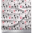 thumbnail image 1 of Soimoi Poly Georgette Fabric Cat Animal Fabric Prints by Yard 42 Inch Wide, 1 of 3