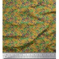 thumbnail image 1 of Soimoi Poly Georgette Fabric Check & Texture Print Sewing Fabric Yard 52 Inch Wide, 1 of 1