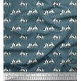 thumbnail image 1 of Soimoi Poly Georgette Fabric Dalmatian Dog Print Sewing Fabric Yard 52 Inch Wide, 1 of 3