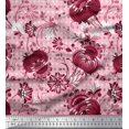thumbnail image 1 of Soimoi Poly Georgette Fabric Dot & Floral Artistic Printed Craft Fabric by the Yard 52 Inch Wide, 1 of 3