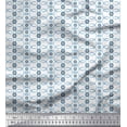 thumbnail image 1 of Soimoi Poly Georgette Fabric Floral & Circle Geometric Decor Fabric Printed Yard 52 Inch Wide, 1 of 3