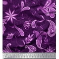 thumbnail image 1 of Soimoi Poly Georgette Fabric Floral & Paisley Ethnic Decor Fabric Printed Yard 42 Inch Wide, 1 of 1