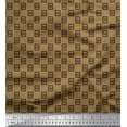 thumbnail image 1 of Soimoi Poly Georgette Fabric Frame & King Crown Shirting Print Fabric by The Yard 42 Inch Wide, 1 of 1