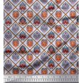thumbnail image 1 of Soimoi Poly Georgette Fabric Geometric & Art African Decor Fabric Printed Yard 52 Inch Wide, 1 of 1