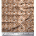 thumbnail image 1 of Soimoi Poly Georgette Fabric Geometric Kilim Decor Fabric Printed Yard 52 Inch Wide, 1 of 1