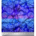 thumbnail image 1 of Soimoi Poly Georgette Fabric Lemon Slice & Texture Print Sewing Fabric Yard 52 Inch Wide, 1 of 1
