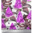 thumbnail image 1 of Soimoi Poly Georgette Fabric Monstera Leaves & Watermelon Fruits Print Fabric by The Yard 42 Inch Wide, 1 of 3