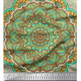 thumbnail image 1 of Soimoi Poly Georgette Fabric Moroccan & Mandala Kaleidoscope Fabric Prints by Yard 52 Inch Wide, 1 of 1