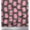 thumbnail image 1 of Soimoi Poly Georgette Fabric Pig Animal Print Fabric by The Yard 52 Inch Wide, 1 of 3