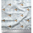 thumbnail image 1 of Soimoi Poly Georgette Fabric Pyramid & Women Head Egyptian Print Fabric by the Yard 42 Inch Wide, 1 of 1