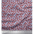 thumbnail image 1 of Soimoi Poly Georgette Fabric Sea Horse Ocean Fabric Prints By Yard 52 Inch Wide, 1 of 3