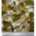 thumbnail image 1 of Soimoi Poly Georgette Fabric Two Tone With White Camouflage Printed Fabric 1 Yard 42 Inch Wide, 1 of 1