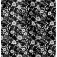 thumbnail image 1 of Soimoi Poly Taffeta Black Fabric By the Yard - 56 Inch Wide - Florals Print Fabric - Elegant and Timeless Patterns for Fashion and Home Decor Printed Fabric, 1 of 6