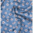 thumbnail image 1 of Soimoi Poly Taffeta Blue Fabric By the Yard - 56 Inch Wide - Leaves & Blossom Flower Floral Textile - Graceful and Botanical Patterns for Various Uses Printed Fabric, 1 of 6